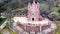 Aerial view of chapel of calvary Metepec mexico