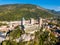 Aerial view of Chateau de Foix