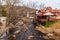 Aerial view of Chattahoochee river, Helen, USA