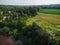 Aerial View Cheltenham Corn Field Rural Caledon Ontario Canada