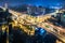 Aerial View of Chengdu overpass at Night