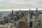 Aerial view of chicago, showing some of the tallest buildings in the city