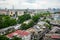 Aerial view of Chinatown in Bangkok, Thailand