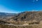 Aerial view Chivay peruvian Andes Arequipa Peru