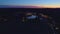 Aerial View of A Christmas Display at Dusk