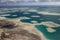 Aerial view of Christmas (Kiritimati) Island, Kiribati