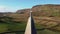 Aerial view of the Church of Ireland in Glencolumbkille - Republic of Ireland