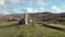 Aerial view of the Church of Ireland in Glencolumbkille - Republic of Ireland