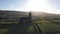 Aerial view of the Church of Ireland in Glencolumbkille - Republic of Ireland