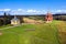 Aerial view of the church of the Olga monastery