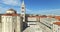 Aerial view of church of Saint Donatus in Zadar, Croatia