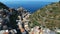 Aerial view of Cinque Terre, Italy