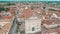 Aerial View of Cittadella Duomo and the Venetian Walls, Padua, Veneto, Italy, Europe