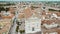 Aerial View of Cittadella Duomo and the Venetian Walls, Padua, Veneto, Italy, Europe