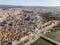 Aerial view of city center of historic Coimbra, Portugal