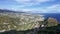 Aerial view of the city of Funchal and Camara de Lobos, tourist and iconic city on the island of Madeira, in Portugal