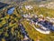 Aerial view of the city of Greiz in Thuringia