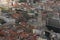 aerial view of the city hall of Porto and the church of the trinity