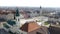 Aerial view from the city hall tower over Oradea town center