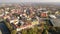 Aerial view on the city Hradec Kralove. Czech Republic