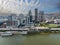 Aerial View Of The City Of Louisville, Kentucky On The Ohio River