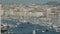 Aerial view of the city of Marseille with Old Port, France