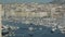 Aerial view of the city of Marseille with Old Port, France