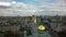 Aerial view of city with Moscow Cathedral Mosque, Russia