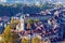 Aerial view of city with Nydegg, Bern, Switzerland