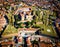 Aerial view of the city of Perpignan in France