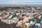 Aerial view of city Reykjavik