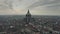 Aerial view of city`s Cathedral or Duomo di Pavia within cityscape. Italy