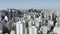 Aerial view of the city of Sao Paulo, Brazil.