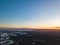 Aerial view of city Tallinn Estonia, panorama of district Mustamjae