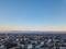 Aerial view of city Tallinn Estonia, panorama of district Mustamjae