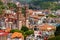 Aerial view of the city of taxco, in Guerrero IX