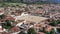 Aerial view of the city of Villa de Leyva. Colombia
