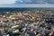 Aerial view of city of Vilnius