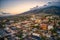 Aerial View of the City of Wailuku on the Island of Maui in Hawaii