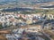 Aerial view of the cityscape of Faro at the Algarve coast of Portugal