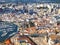 Aerial view of the cityscape of Faro at the Algarve coast of Portugal