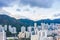 Aerial view of cityscape of Kowloon, Hong Kong