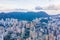 Aerial view of cityscape of Kowloon, Hong Kong