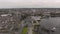 Aerial view cityscape of limerick city skyline, ireland