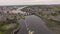 Aerial view cityscape of limerick city skyline, ireland