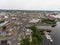 Aerial view cityscape of limerick city skyline, ireland