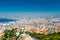 Aerial view, cityscape of Marseille, France. Sunny