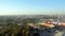 Aerial view of cityscape of Ramat Gan and Tel aviv