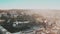 Aerial view of cityscape of Rome centre near Vatican City in the evening, Italy