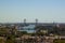 An aerial view of the cityscape of Seville, Spain.